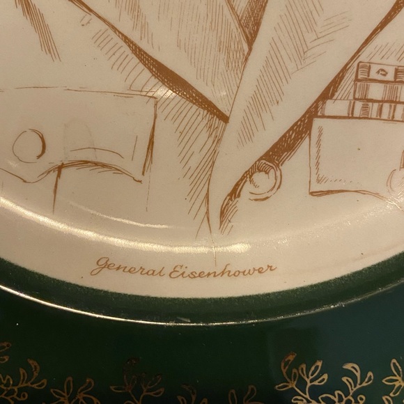 General Eisenhower collectors Capsco Co. Plate - Picture 3 of 6